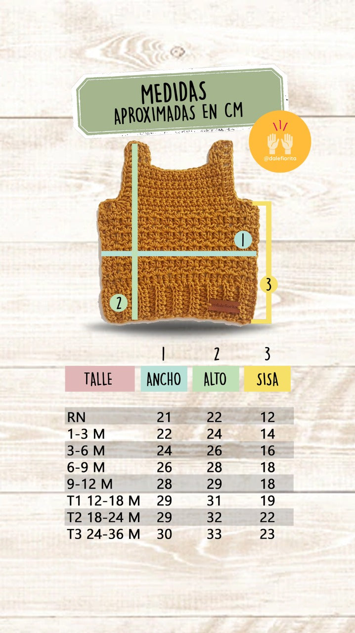 3. CHALECOS DALE FIORITA (Tejidos por encargo - PRE ORDER)